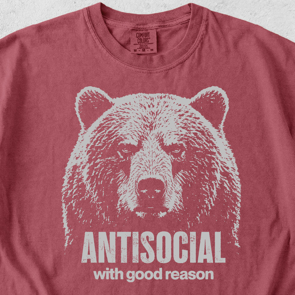 Antisocial Bear Tshirt