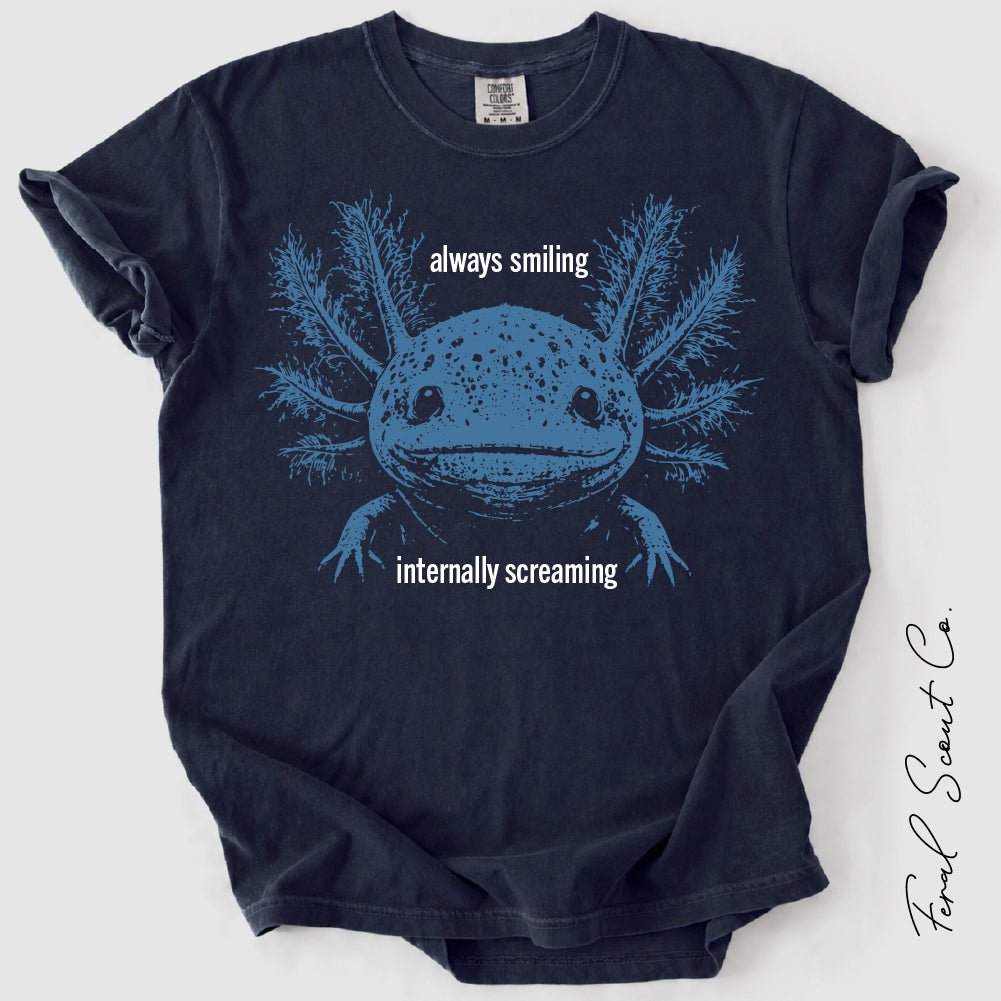 Always Smiling Axolotl Tshirt