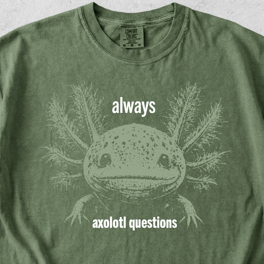 Always Axolotl Questions Tshirt