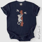Cat Climbing Tree Tshirt