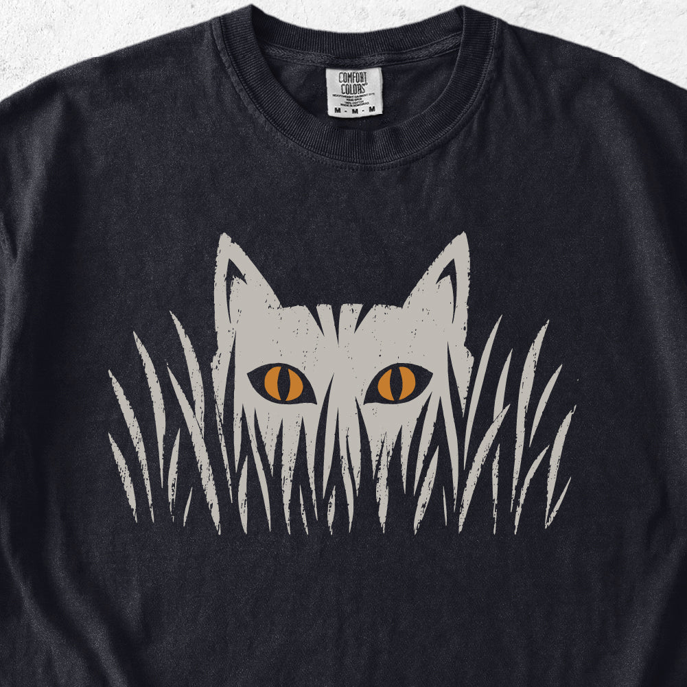 Cat in Grass Tshirt