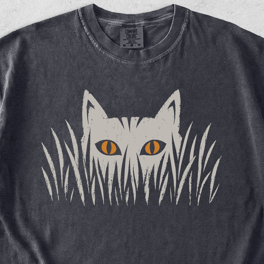 Cat in Grass Tshirt