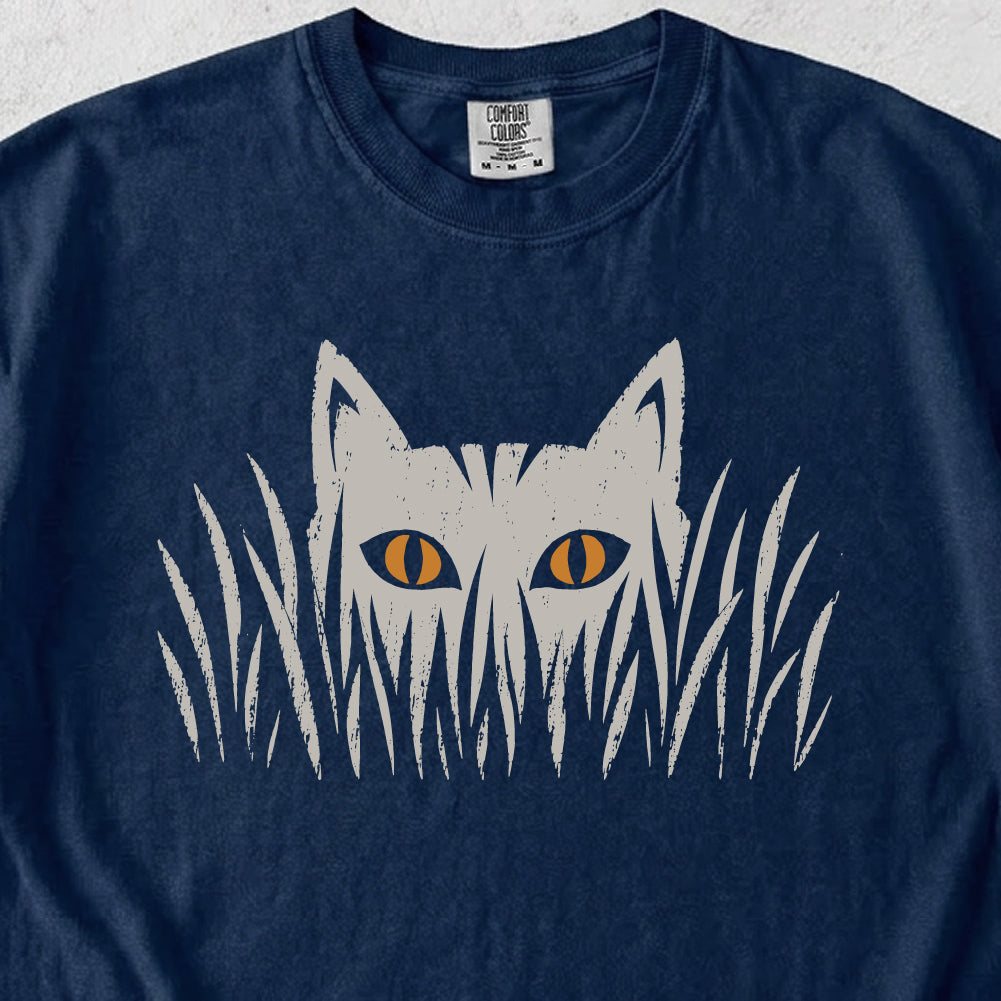 Cat in Grass Tshirt