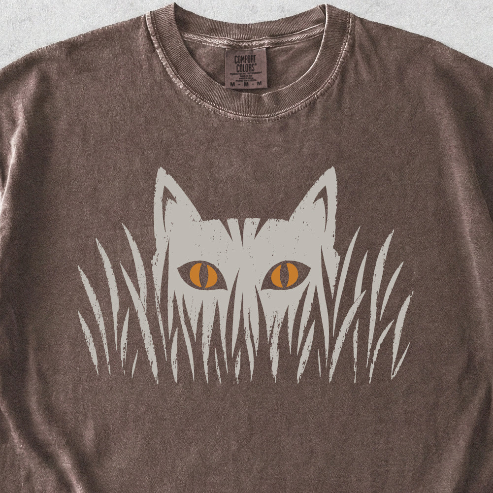 Cat in Grass Tshirt