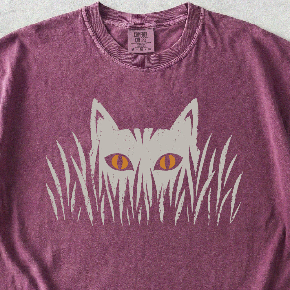 Cat in Grass Tshirt