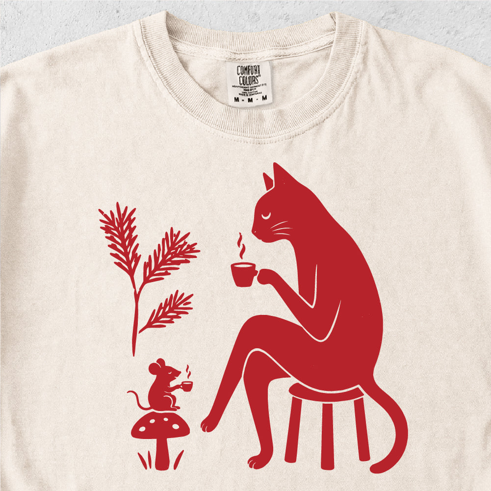 Cat and Mouse Coffee Tshirt
