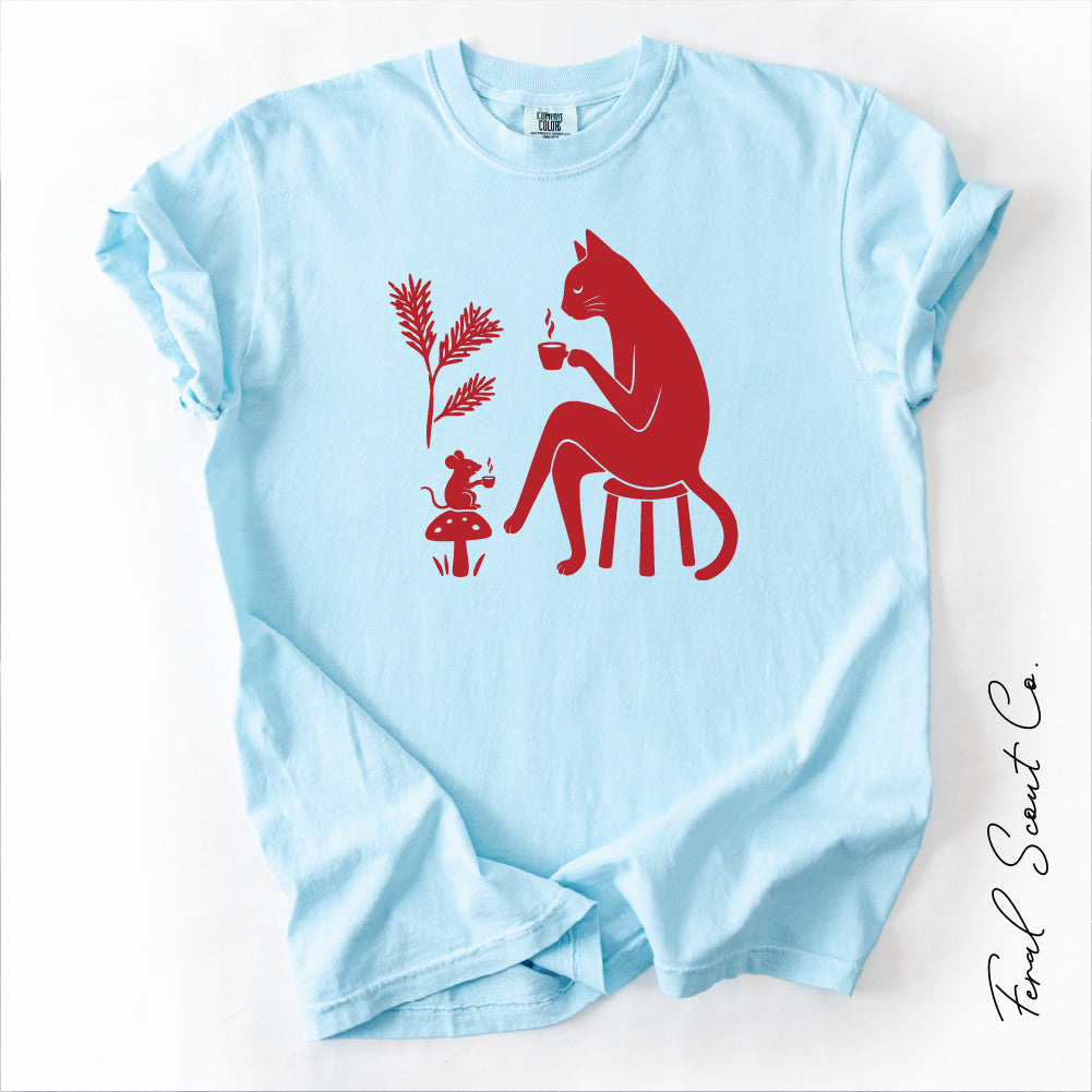 Cat and Mouse Coffee Tshirt