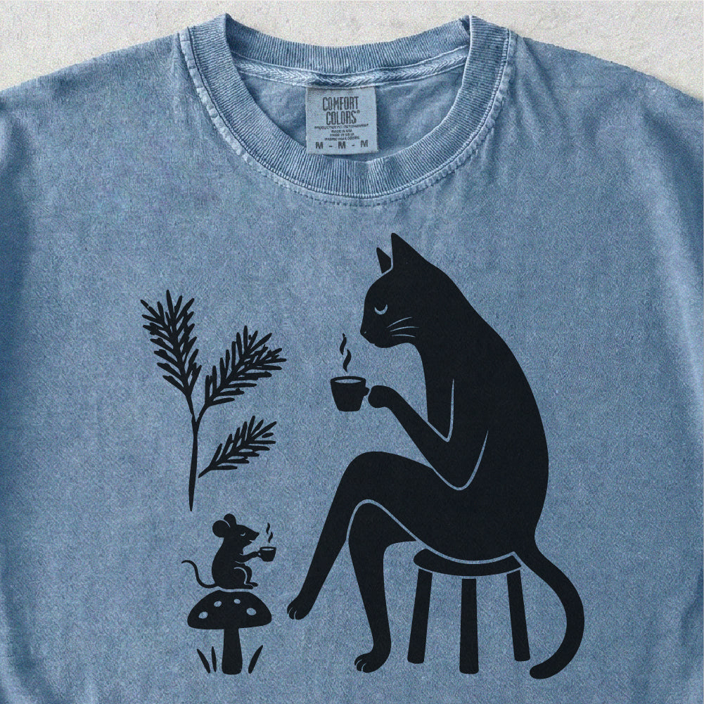 Cat and Mouse Coffee Tshirt