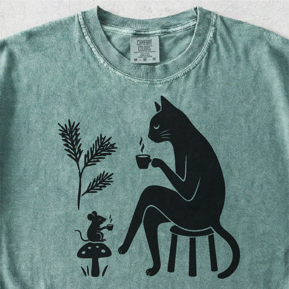 Cat and Mouse Coffee Tshirt