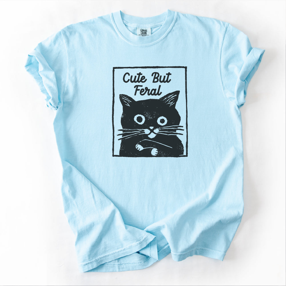 Feral Black Cat Tshirt