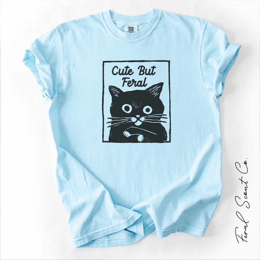 Feral Black Cat Tshirt