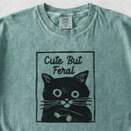 Feral Black Cat Tshirt