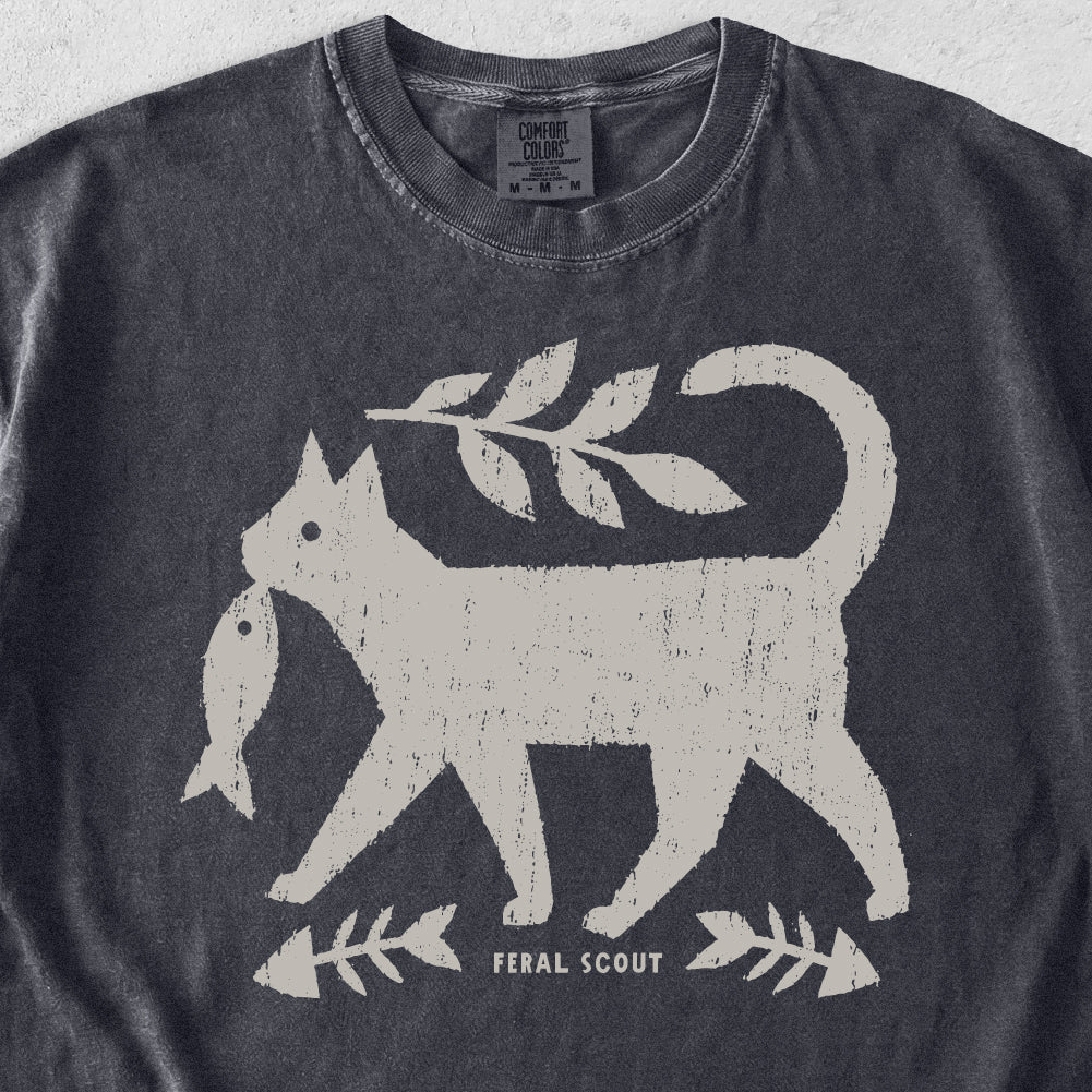 Folk Art Cat Tshirt