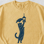 Cat Crow Bird Feeder Tshirt