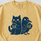 Cat, Crow and Burgers Tshirt