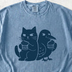 Cat, Crow and Burgers Tshirt