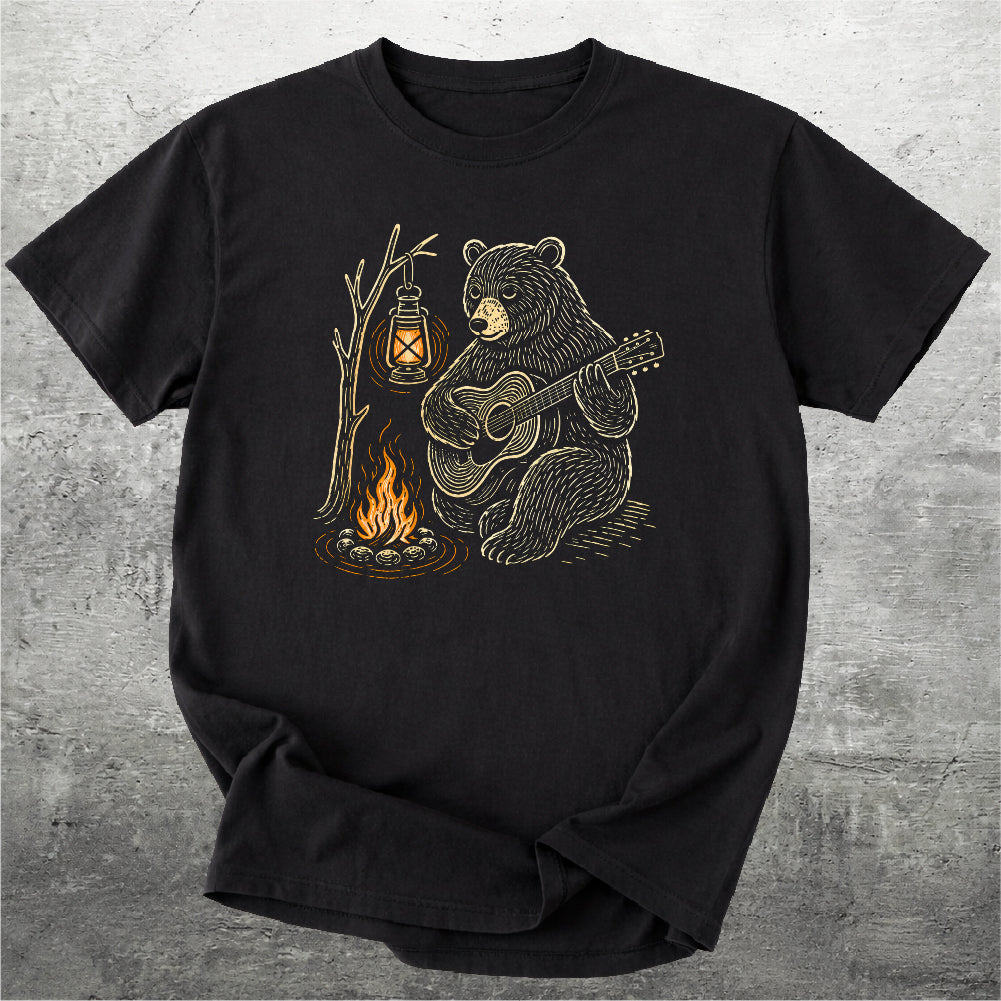 Bear Guitar Campfire Tshirt