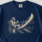 Bigfoot In Canoe Tshirt