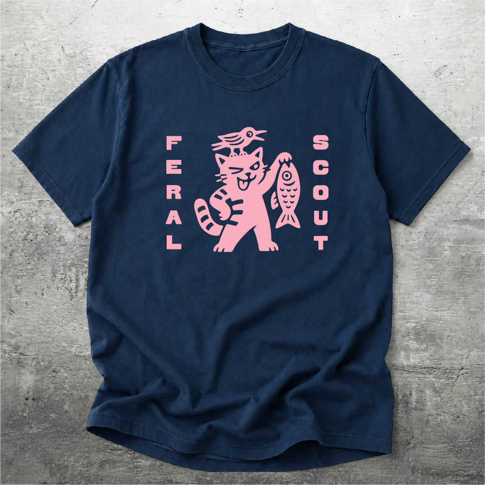 Cat Crow Feral Scout Tshirt