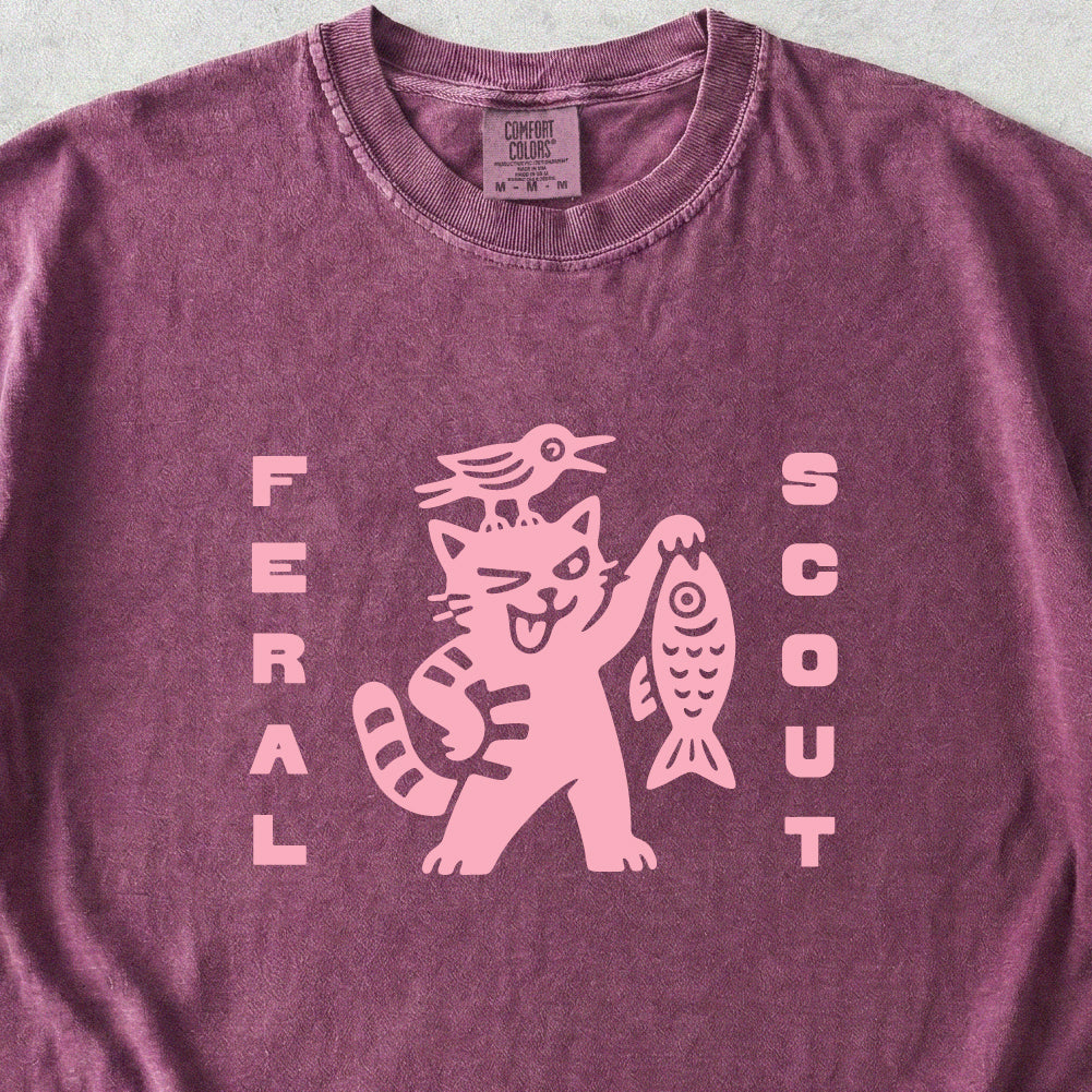 Cat Crow Feral Scout Tshirt