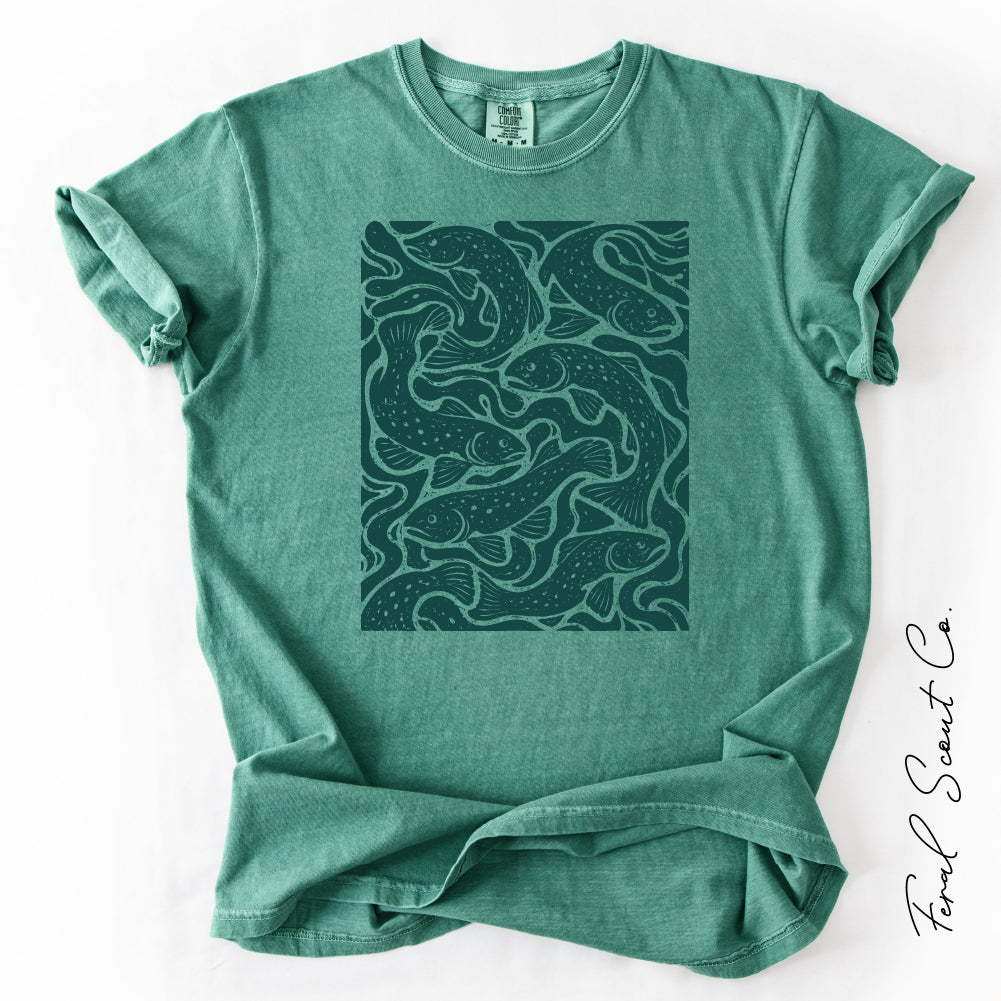 Trout Swimming Tshirt