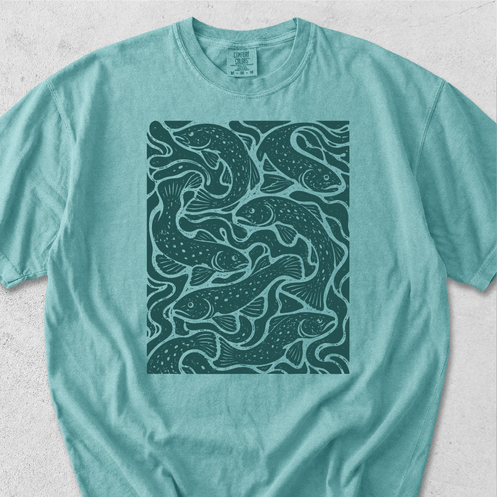 Trout Swimming Tshirt