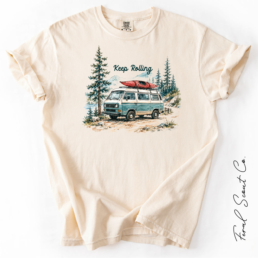 Keep Rolling Van Life Tshirt