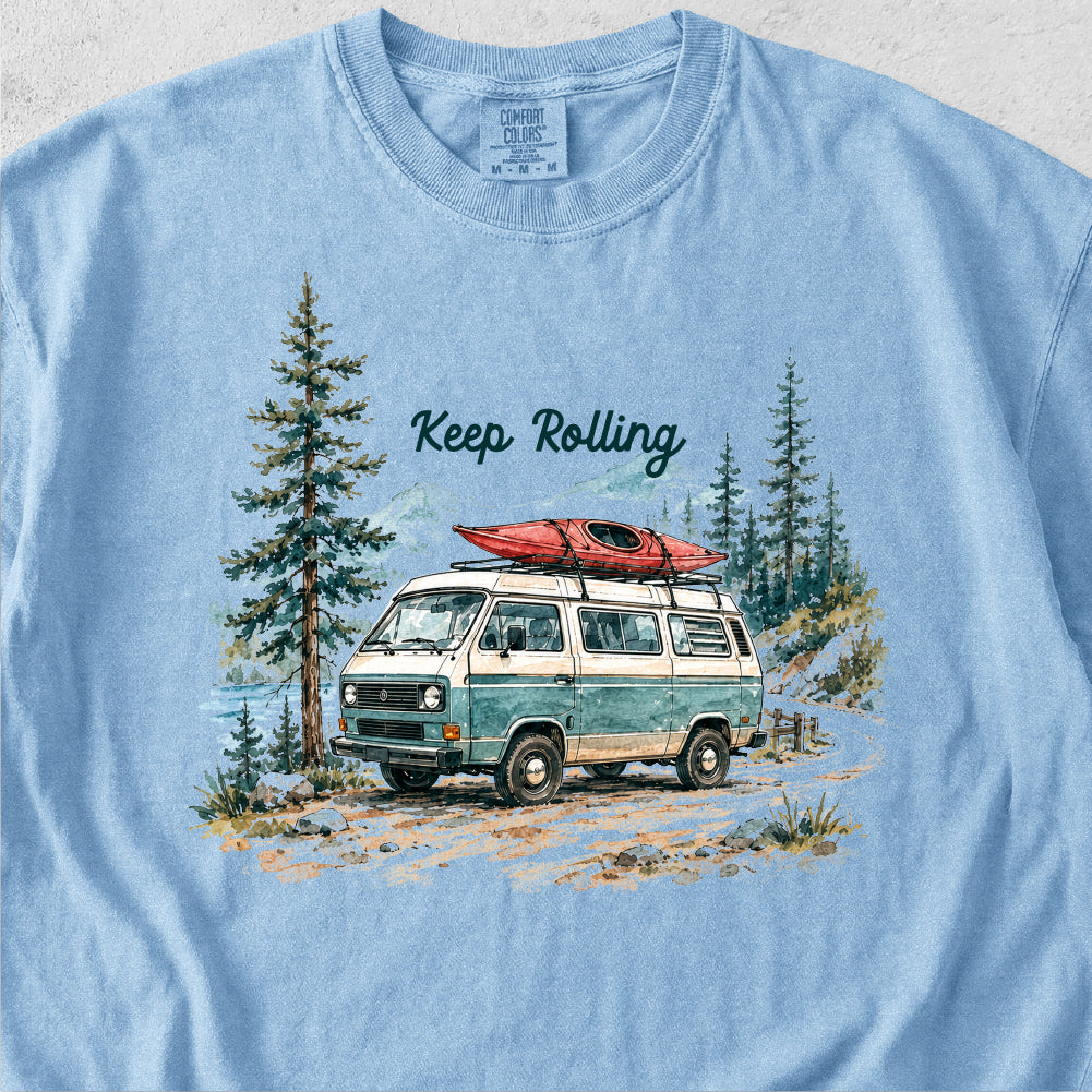 Keep Rolling Van Life Tshirt