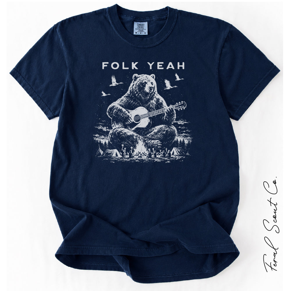 Folk Yeah Bear Tshirt