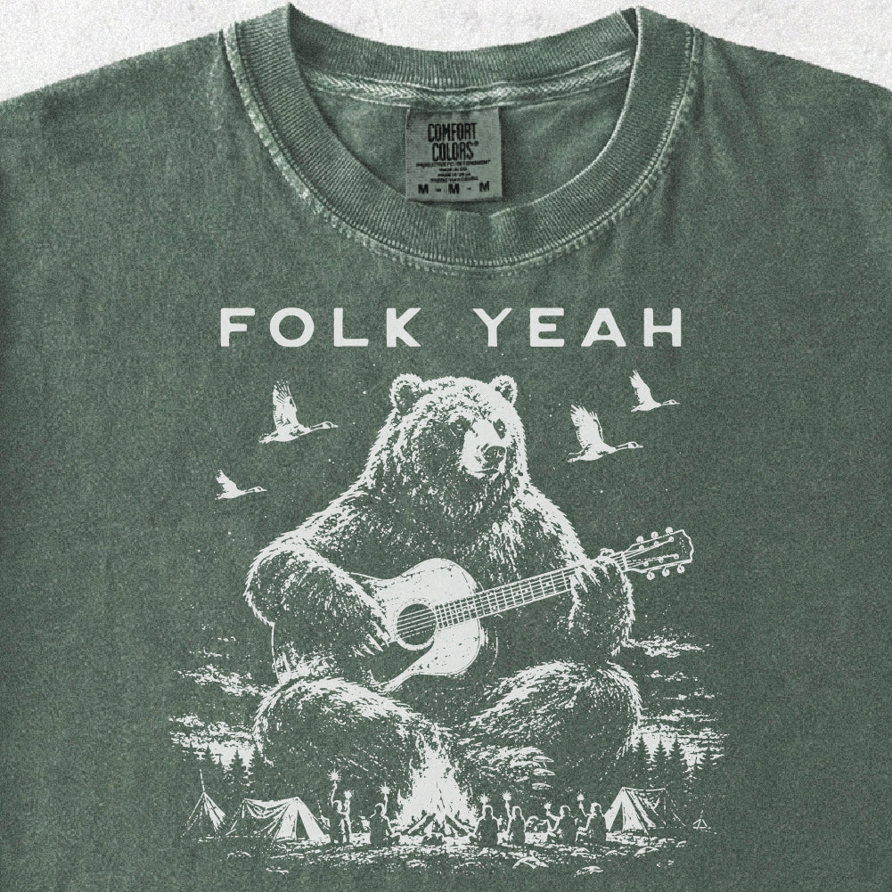 Folk Yeah Bear Tshirt