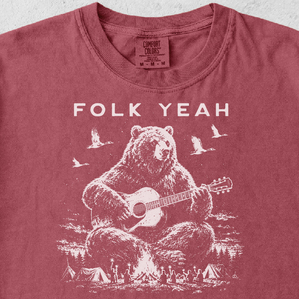 Folk Yeah Bear Tshirt