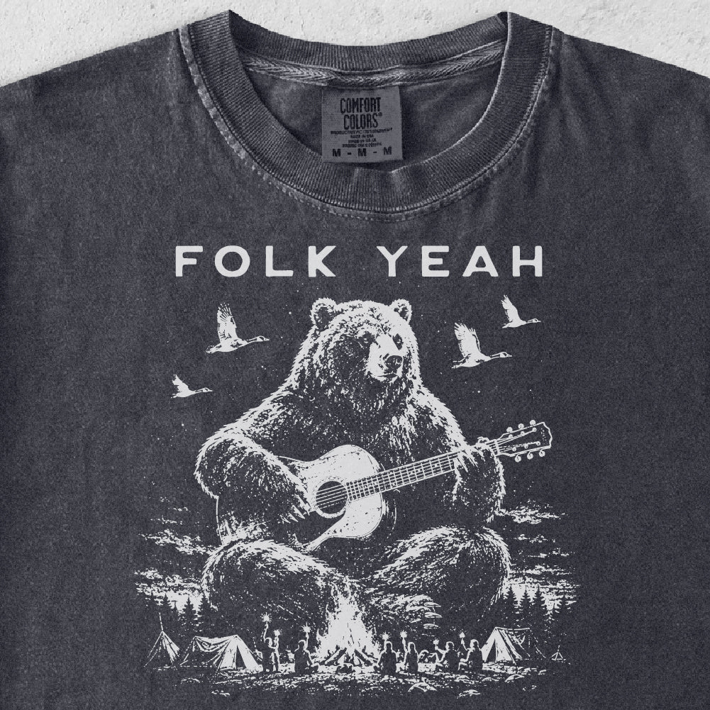 Folk Yeah Bear Tshirt