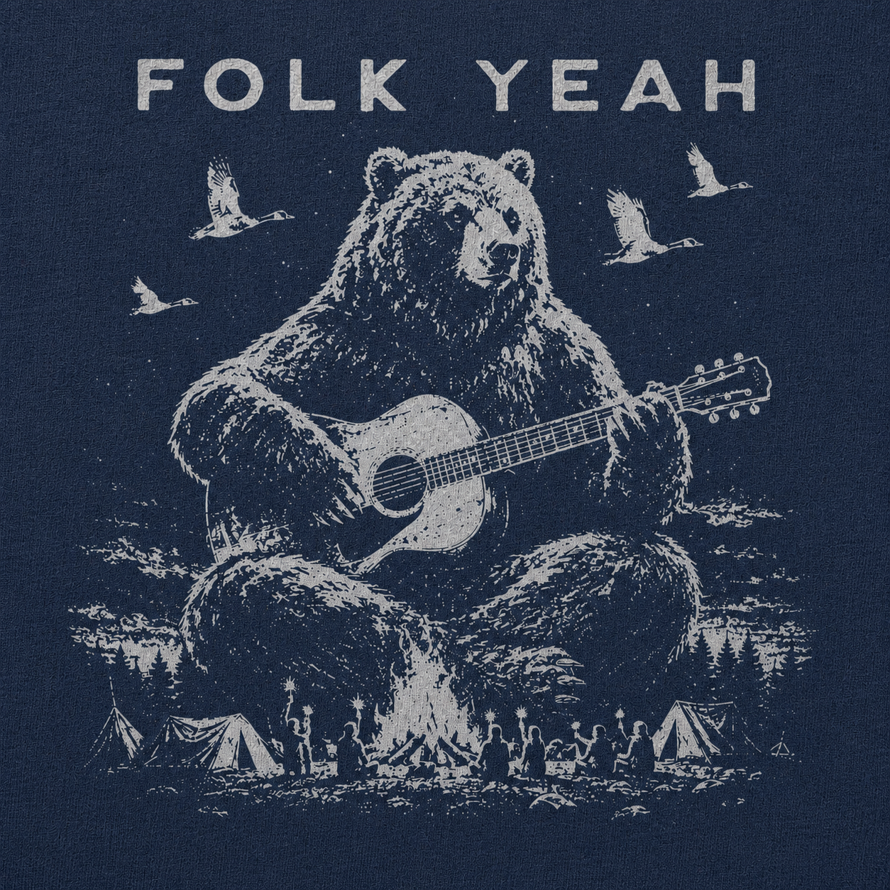 Folk Yeah Bear Tshirt