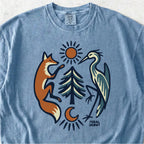 Fox and Heron Tshirt