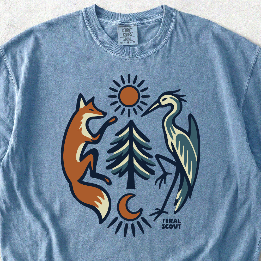 Fox and Heron Tshirt