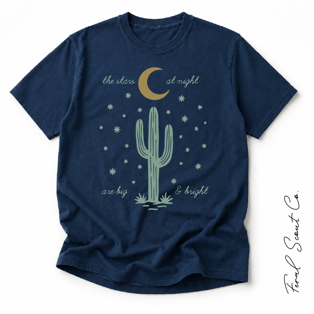 Stars at Night Cactus Tshirt