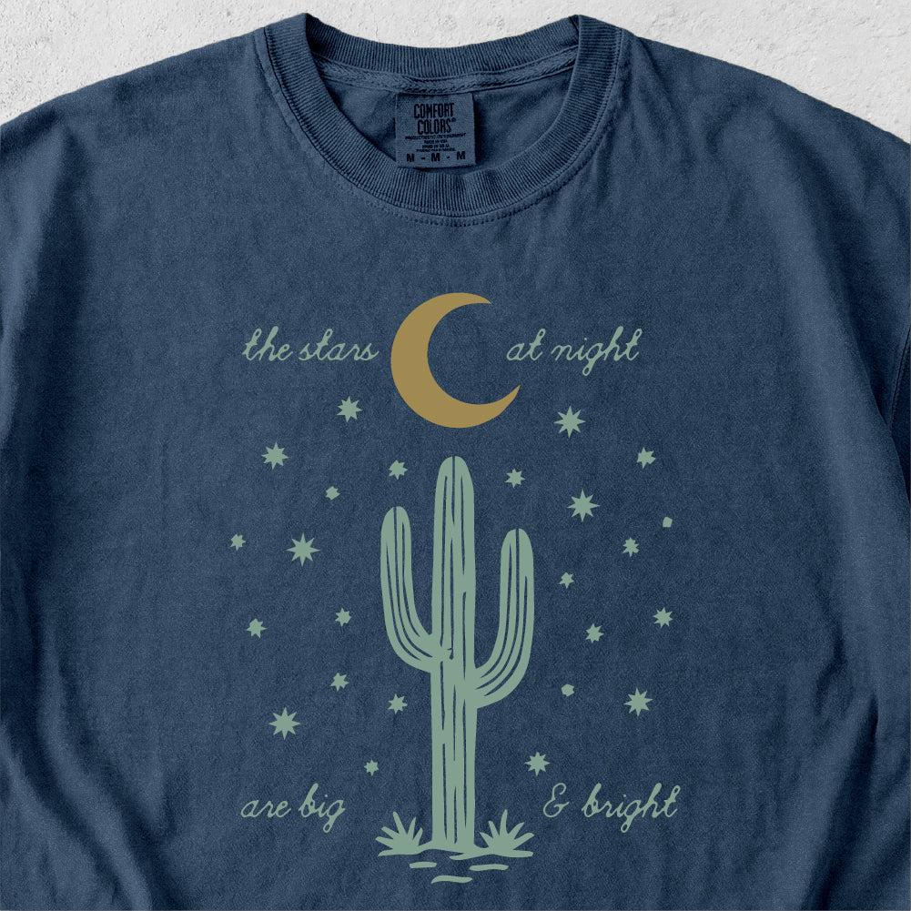 Stars at Night Cactus Tshirt