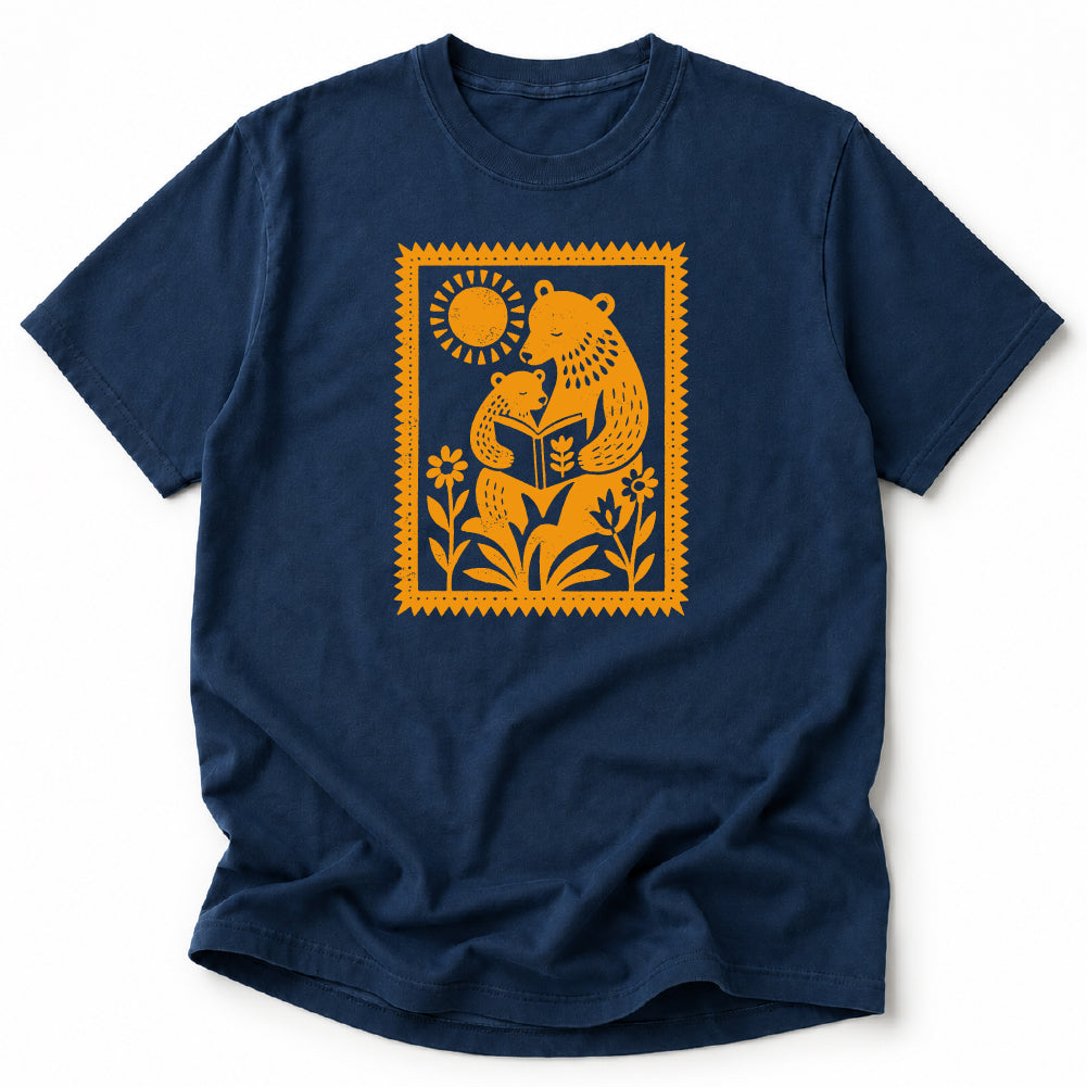 Mama Bear Reading Tshirt