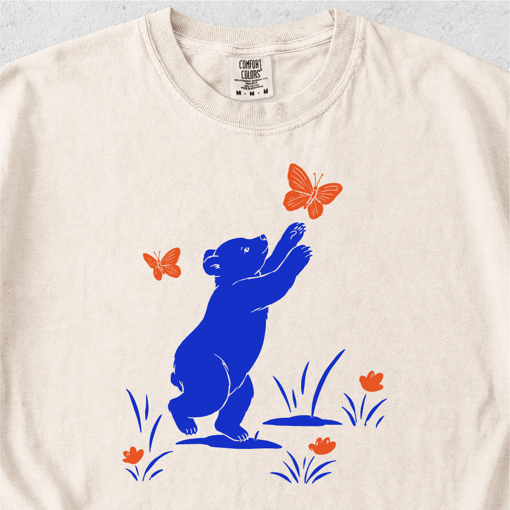 Bear Cub Butterfly Tshirt