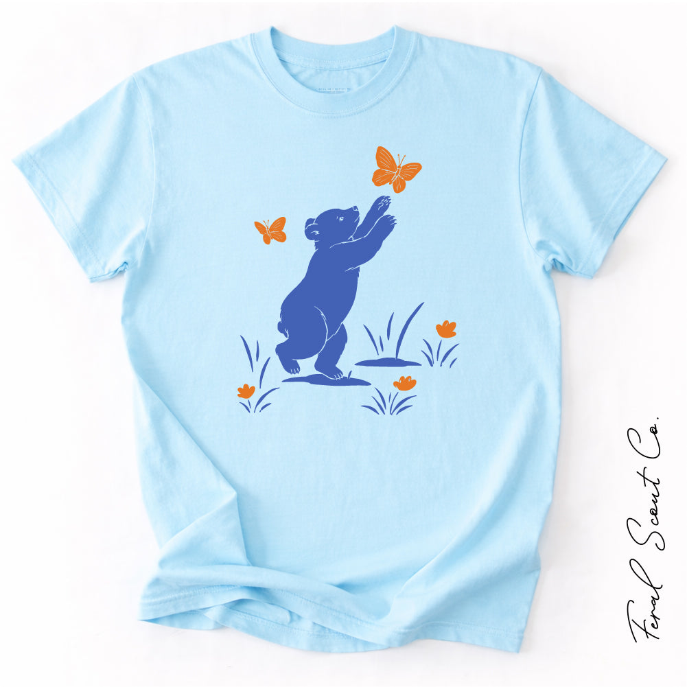 Bear Cub Butterfly Tshirt