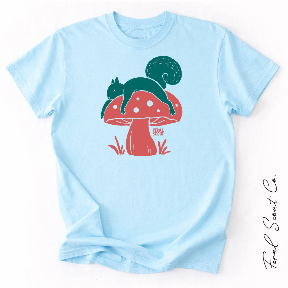 Squirrel Mushroom Tshirt