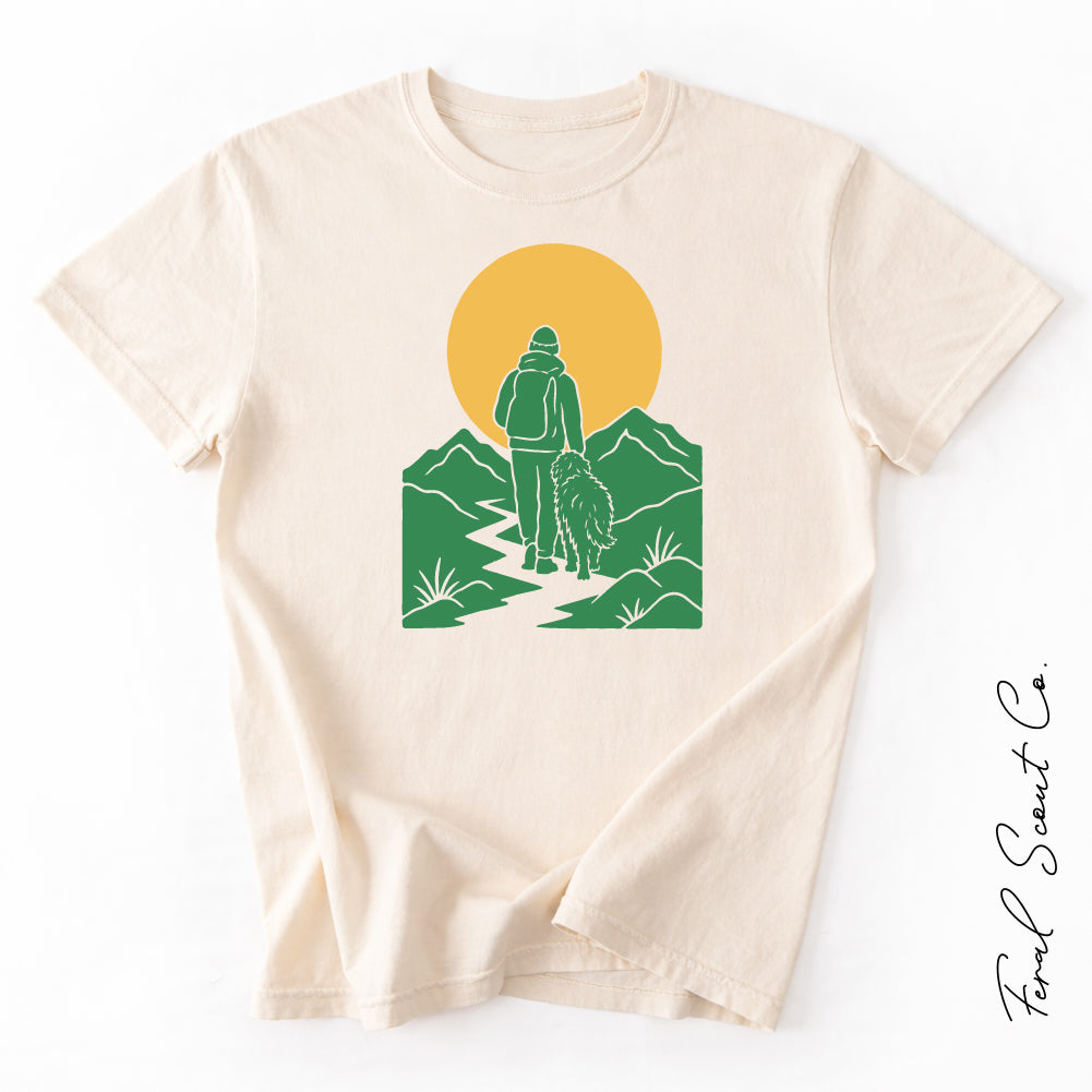 Hiker and Dog Tshirt