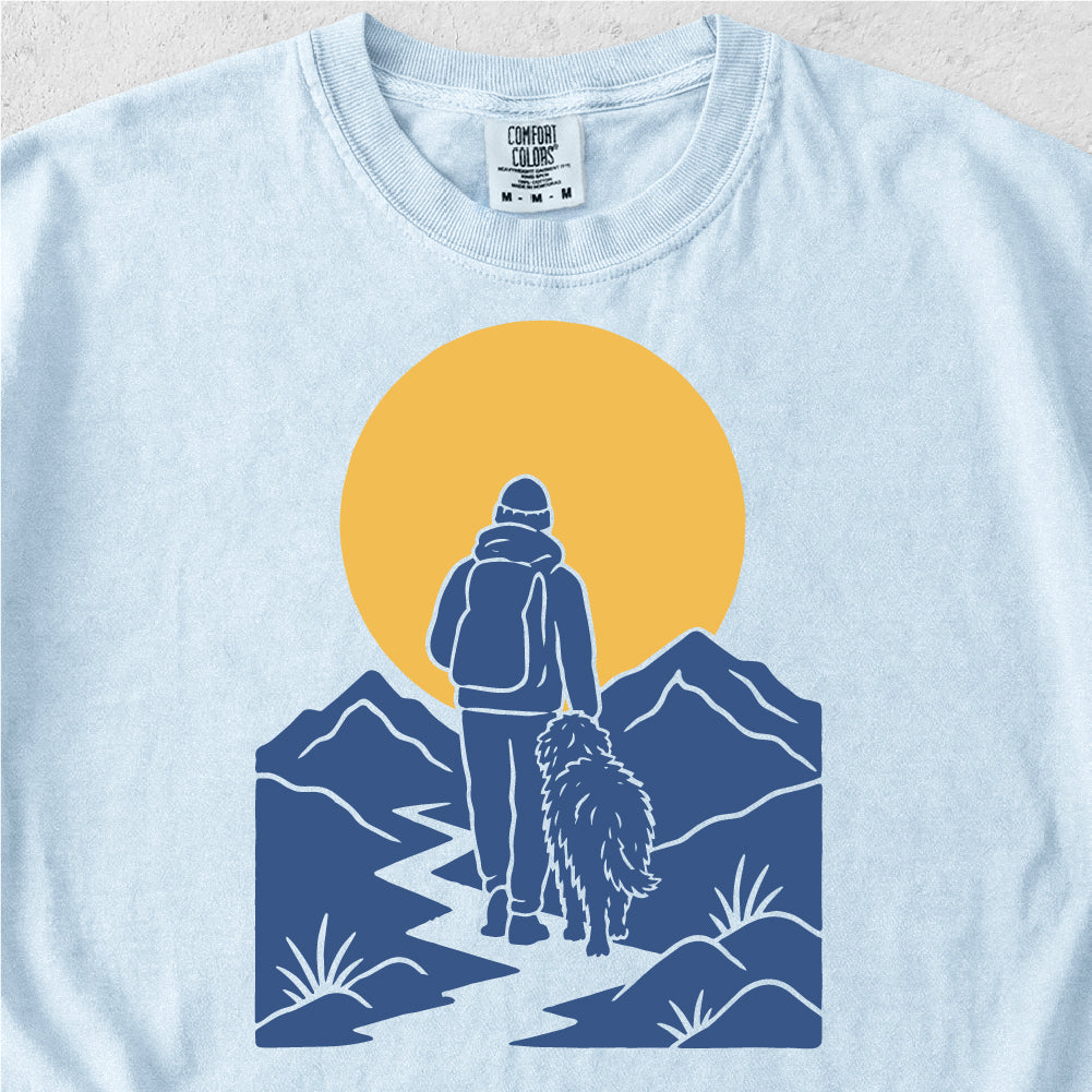 Hiker and Dog Tshirt