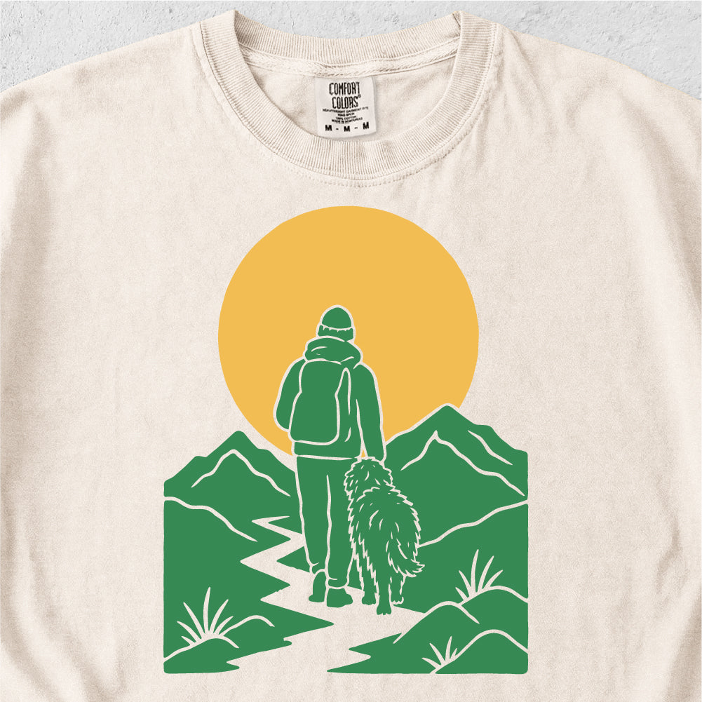 Hiker and Dog Tshirt
