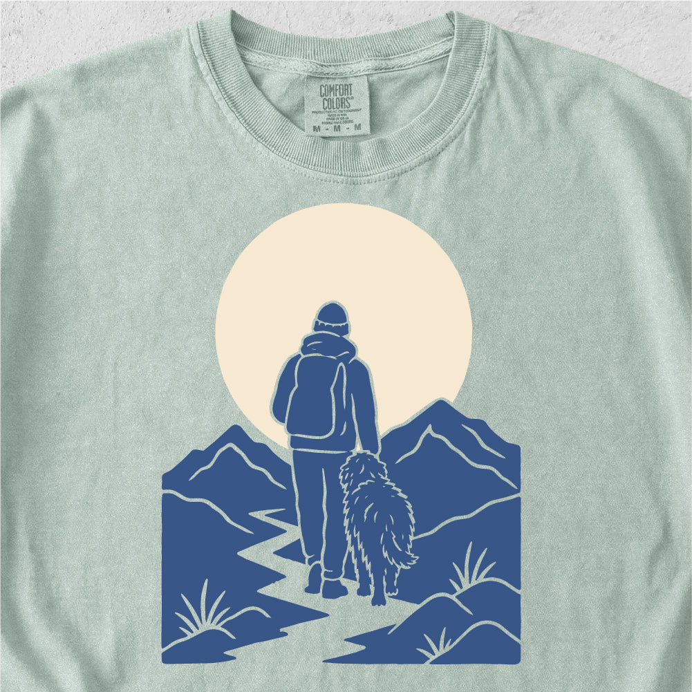 Hiker and Dog Tshirt