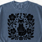 Floral Fox Folk Tshirt
