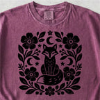 Floral Fox Folk Tshirt