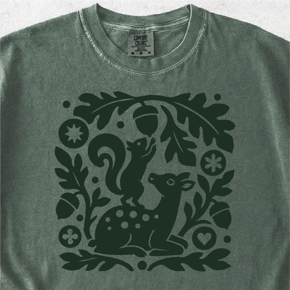 Squirrel and Fawn Tshirt