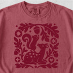 Squirrel and Fawn Tshirt