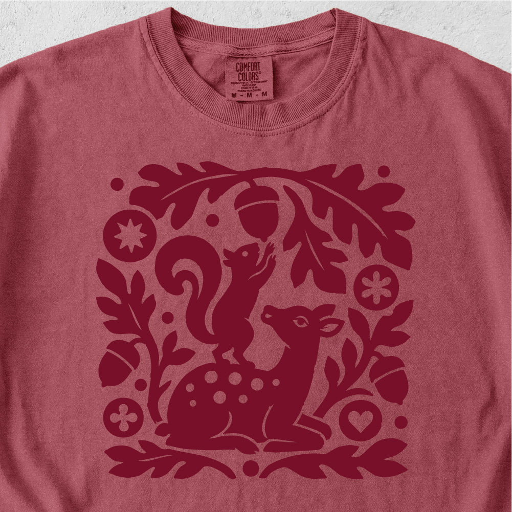 Squirrel and Fawn Tshirt